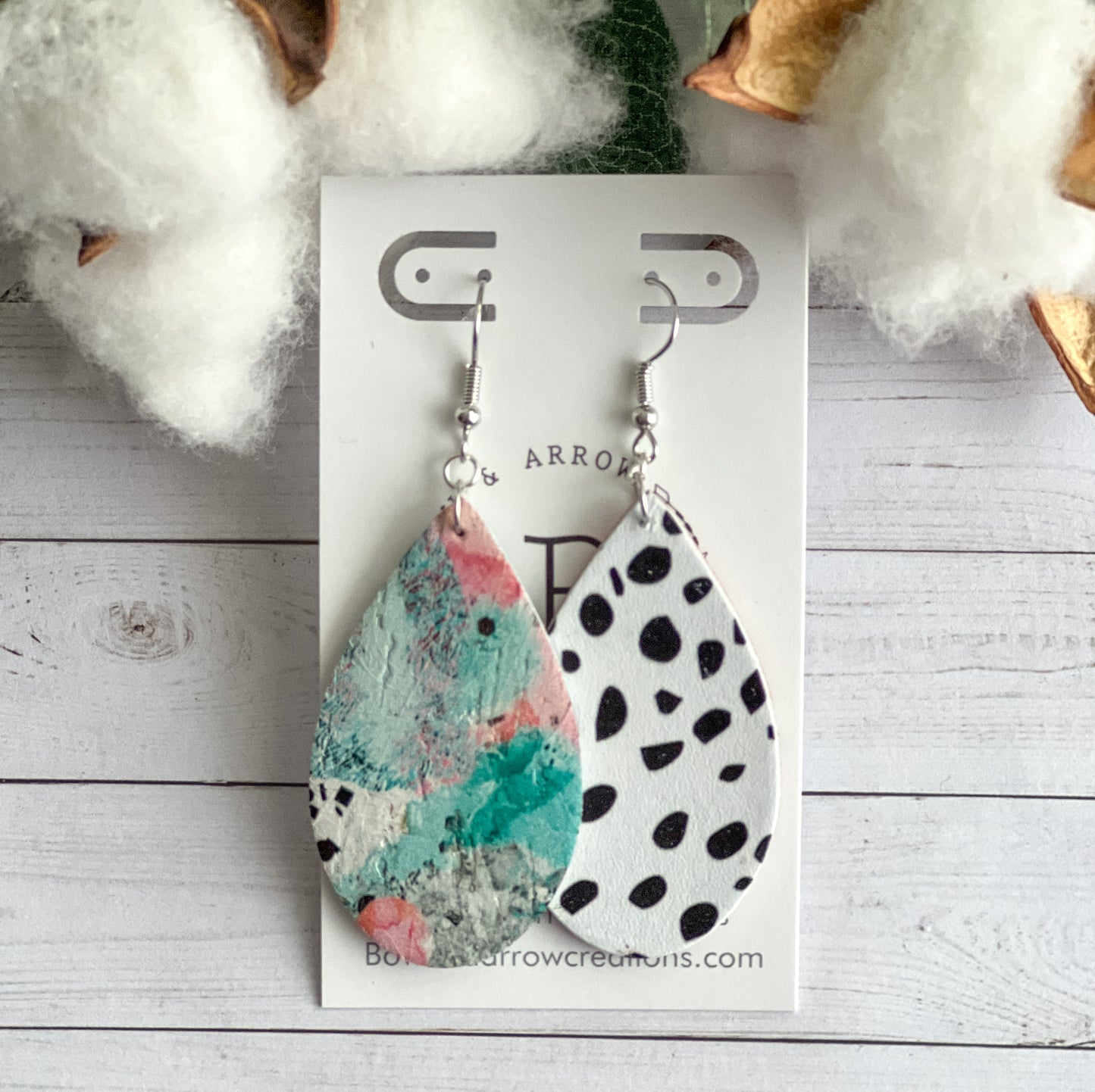 Double Sided Teardrops - Watercolor