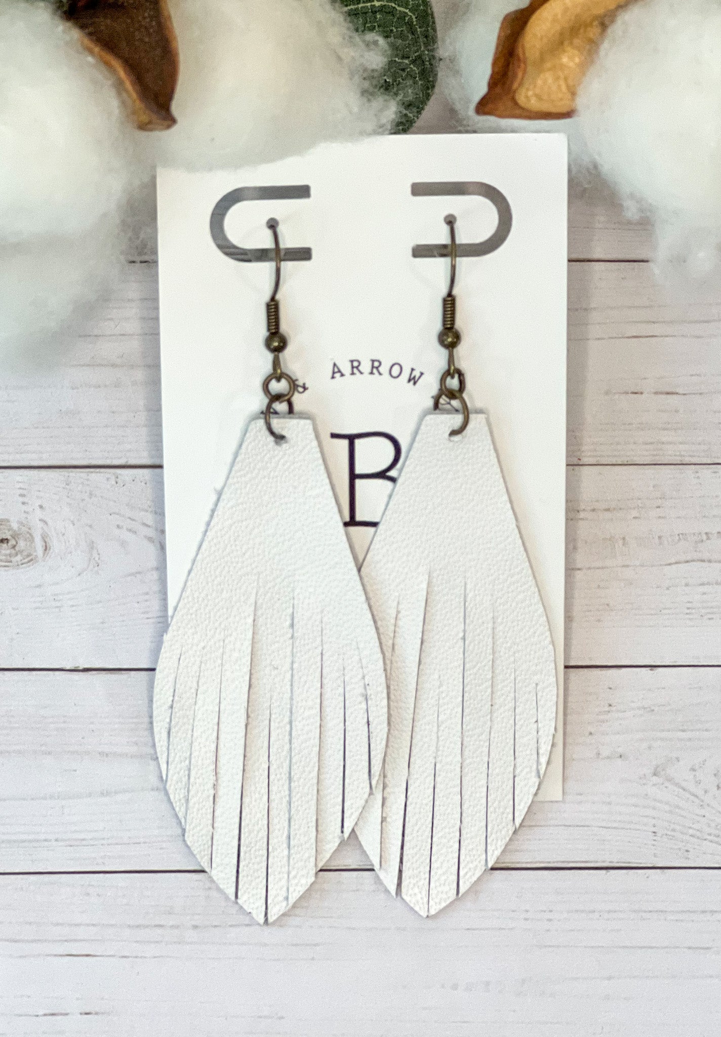 Fringe Feather - Bright White