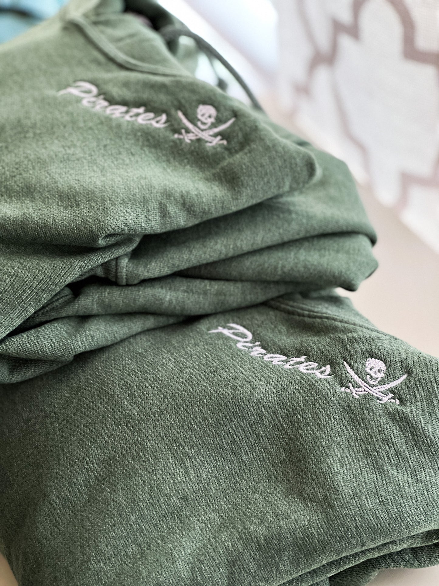 Pirates Embroidered Collar Hoodie